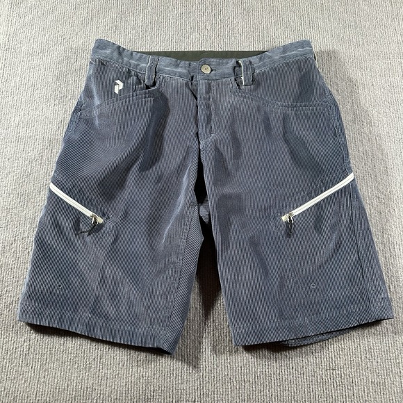 Peak Performance Womens Small‎ Corduroy Blue Shorts Camping Hiking Trekking - Picture 2 of 12